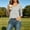 Gray, variant on Puntoco Women's 3/4 Sleeve Oversized T-Shirts V Neck Comfy Casual Tunic Tops Knit Side Basic Split Loose Fit Tees White XL
