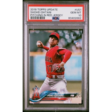 Shohei Ohtani 2018 Topps Update Pitching Rookie Card #US1 PSA 10 Gem Mint