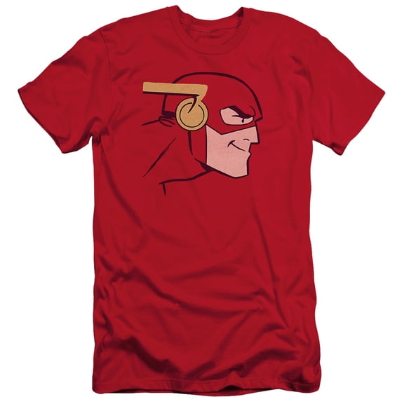 JLA Justice League Cooke Head S/S Adult 30/1 T-Shirt Red