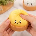 thumbnail image 5 of HOXZODT Giant Glitter Dumpling Squishy 3.15 Inch with Steamer, Cute Purple Baozi Squeeze Fidget Toy, Stress Relief Sensory Toy for Kids Adults Party Gift Desktop Decor, 5 of 7