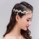 thumbnail image 3 of Diadema con cadena para la frente, corona de cristal, tiara con hojas de diamantes de imitación para fiesta de graduación, novia Plata, 3 of 8