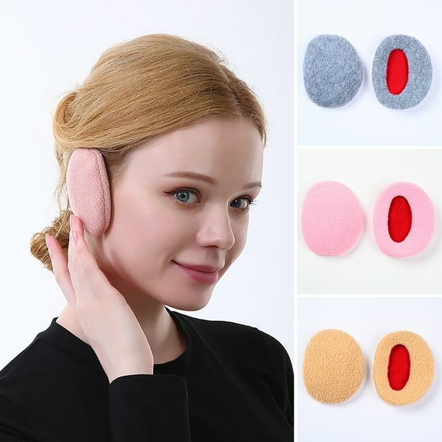 Fleece Bandless Ear Warmers/Ear Muffs for Men & Women, Fleece Washable