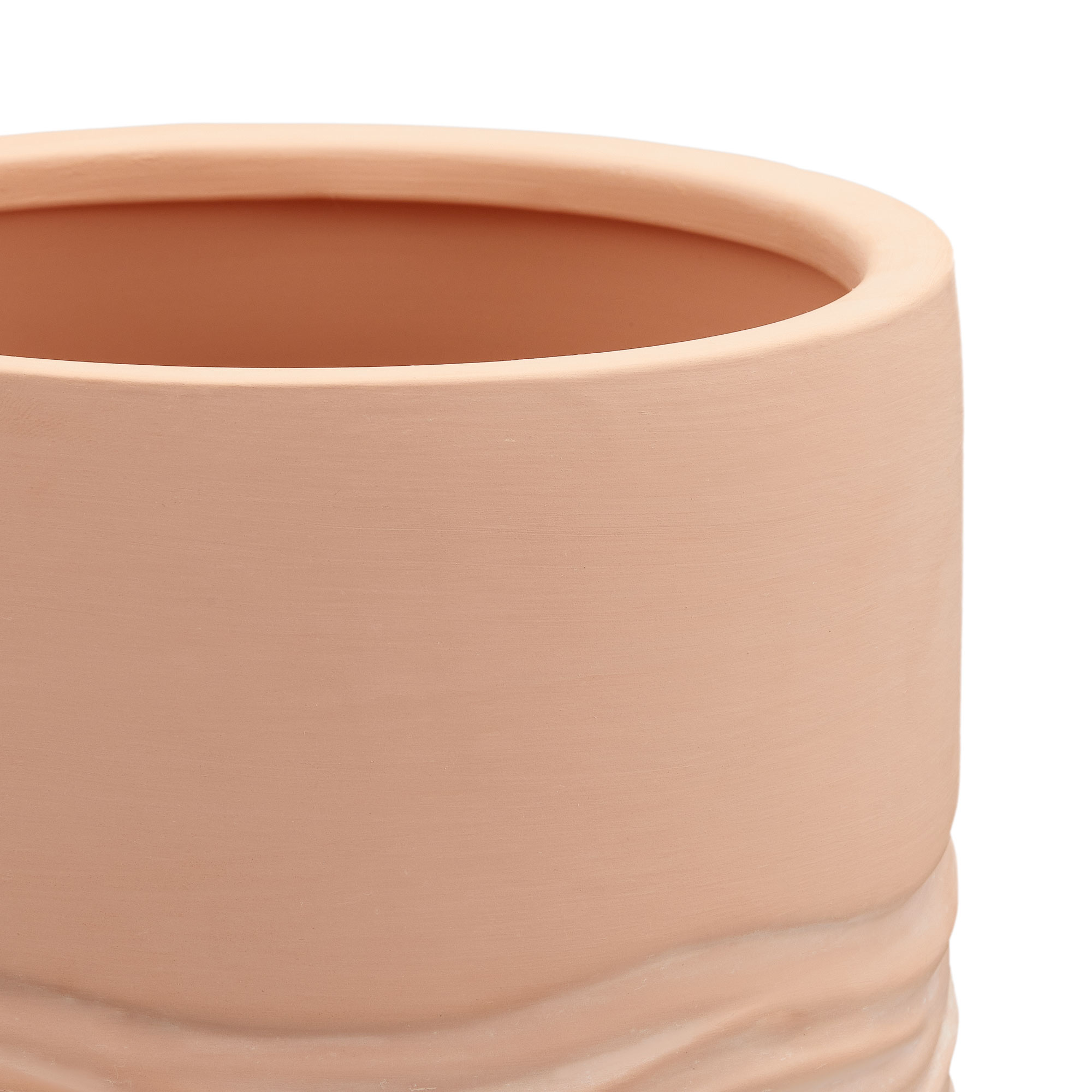 Better Homes & Gardens Terry 6/8inch Nested Terracotta Planters, Red, 2-Pack
