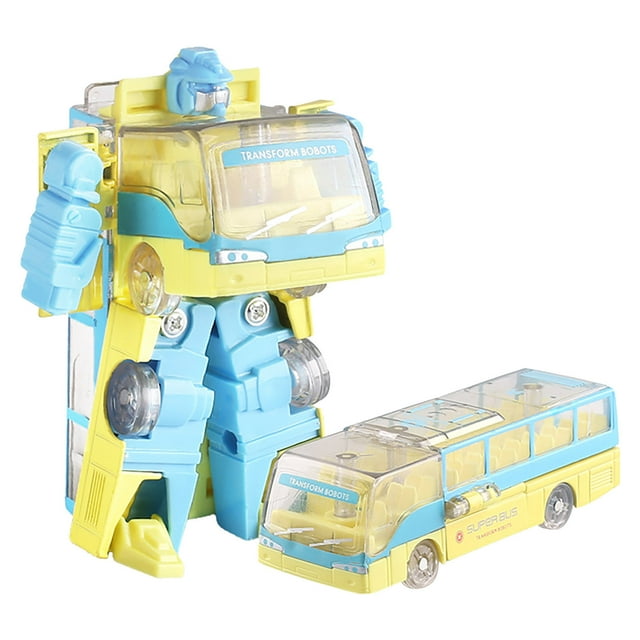Big Save,HWRETIE Remote Control Robots Clearance,Bus Vehicle Deformation Robot Transforming Model