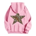 thumbnail image 4 of Women's Oversized Hooded Sweatshirts Teen Girls Leopard Star Pullover Long Sleeve Hoodies Shirt Top, 4 of 4