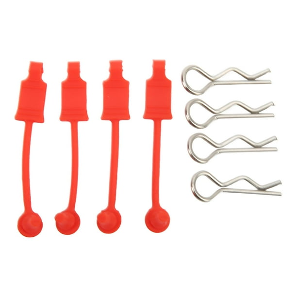 Clips de fixation pour carrosserie de voiture télécommandée Losi Lasernut U4 1/10, pièce de mise à niveau rouge