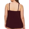 thumbnail image 2 of Plus Size Illusionists Mirage Underwire Tankini Top Swimsuit, 2 of 2
