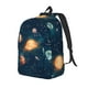 thumbnail image 1 of Disketp Solar System And Planets print Canvas Backpack Lightweight Travel Daypack Student Rucksack Laptop Backpack-, 1 of 5