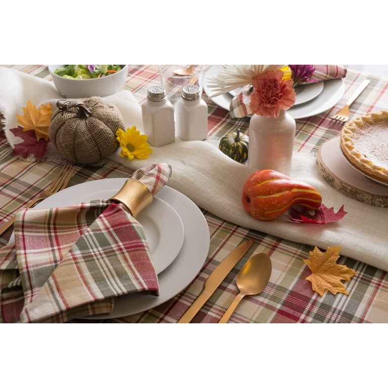 Give Thanks Plaid Napkin Set of 6 – DII Home Store