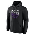 thumbnail image 2 of Men's Black Sacramento Kings Gradient Logo Pullover Hoodie, 2 of 3