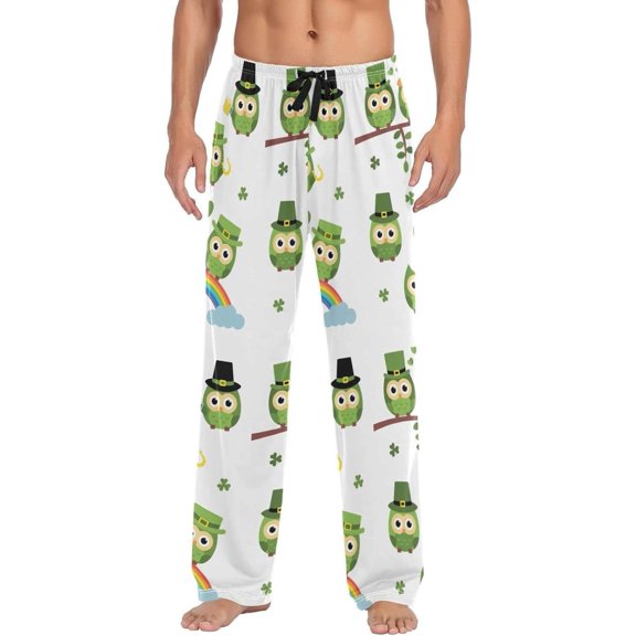 GZHJMY Owl Pajama Pants for Men, Lounge Pants Lightweight Men Pajama Bottoms with Drawstring Pockets, Christmas New Year Birthday Gifts, XX-Large