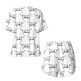 thumbnail image 6 of Rocae Labrador Retriever Dog for Two Piece Sleepwear Pajamas Sets for Women Soft Short-Sleeved Pjs with Lounge Shorts 3X-Large, 6 of 9