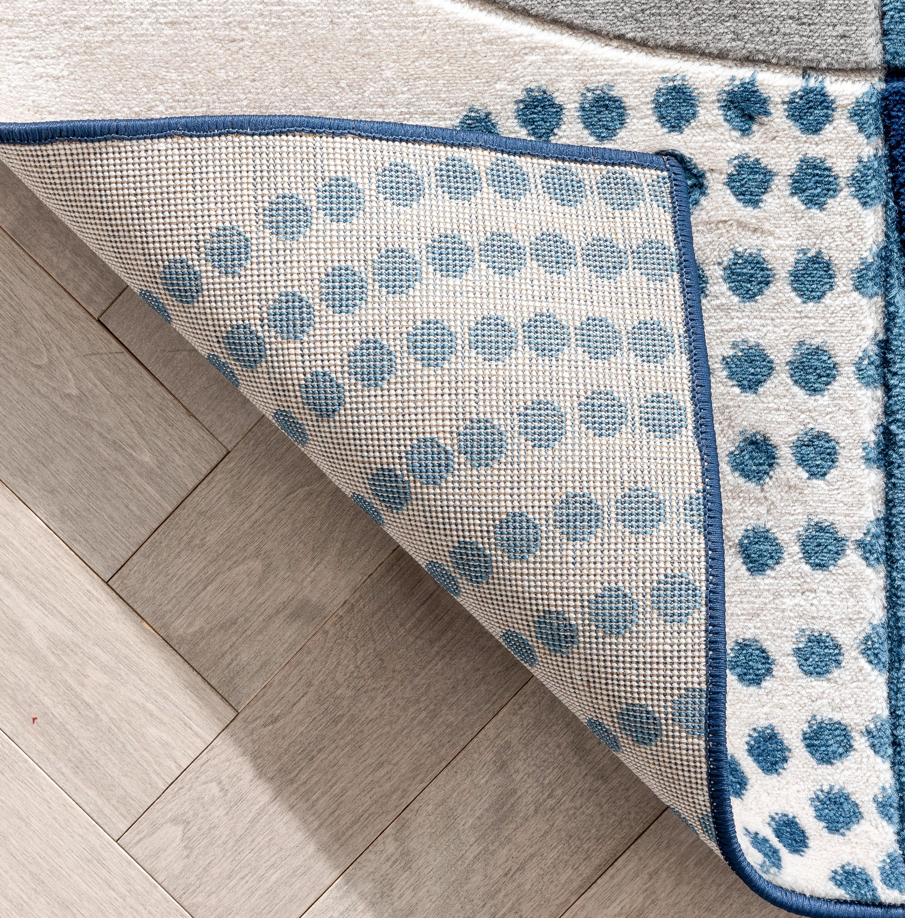 Well Woven Good Vibes Margot Modern Geometric Blue 5'3" x 7'3" Area Rug