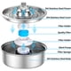 thumbnail image 3 of Fuente de agua para gatos 2L Fuente de agua automática para gatos y perros pequeños Acero inoxidable Silencioso con 3 filtros de carbón activado ACTIVE Biensenido a ACTIVE, 3 of 5