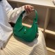 thumbnail image 3 of Bolso elegante para mujer bolso de media luna bolso de PU para axila bolso de mano bolso de compras, 3 of 9