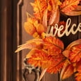 thumbnail image 3 of Fall Decor 19.7 Inch Realistic Fall Wreath, Artificial Autumn Maple Leaves Wreath For Thanksgiving Halloween Front Door Home Wall Farmhouse Harvest Festival Outdoor Indoor Decor, 3 of 6
