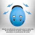 thumbnail image 3 of Casco para bicicleta ciclista talla G azul azul, 3 of 10