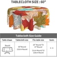 thumbnail image 2 of Vintage Autumn Maple Leaf Round Tablecloth Fall Table Cover Washable Tablecloths for Kitchen Dining Party Home Decor 60 inch, 2 of 6