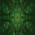 thumbnail image 1 of Ahgly Company Machine Washable Indoor Square Transitional Green Area Rugs, 6' Square, 1 of 7