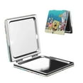 thumbnail image 1 of Pofeuu SpongeBob SquarePants for Portable Pocket Makeup Mirror PU Cover Compact Travel Mirror with Normal and Magnifying Double Sided Glass-Round Shape-Square, 1 of 9