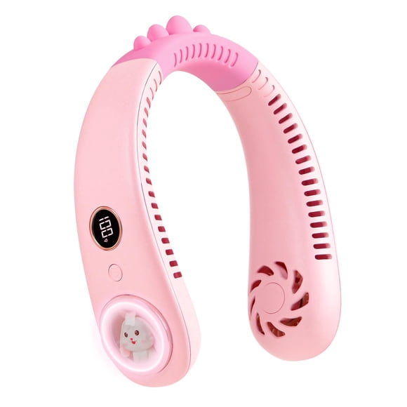 Ventilador de cuello FANSEXPERT para niños, recargable, 2400 mAh, 3 velocidades