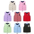 thumbnail image 5 of Hotiary Toddler Boys Girls Lightweight Down Vest Kids Winter Warm Button Sleeveless Vest Outwear Children Reversible Puffer Jacket Coat for 4-10 Years Fluorescent Green, 5 of 5