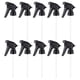 thumbnail image 1 of GOOHOCHY 10 cabezales de pulverización de repuesto: boquillas nebulizadoras de repuesto para limpiar botellas - Boquillas reutilizables de plástico negro - Para jardinería y belleza, 1 of 8
