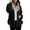 Black, variant on LYXSSBYX Plus Size Womens Shackets Hot Sale Clearance Fashion Women Warm Long Sleeve Casual Solid Zipper Hooded Coat Blouse