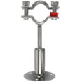 thumbnail image 3 of Stainless Steel Wall Mount Ceiling Mount Pipe Supports, 2pcs Adjustable Pipe Bracket Clamp Pipe Straps With Screws, 3 of 3