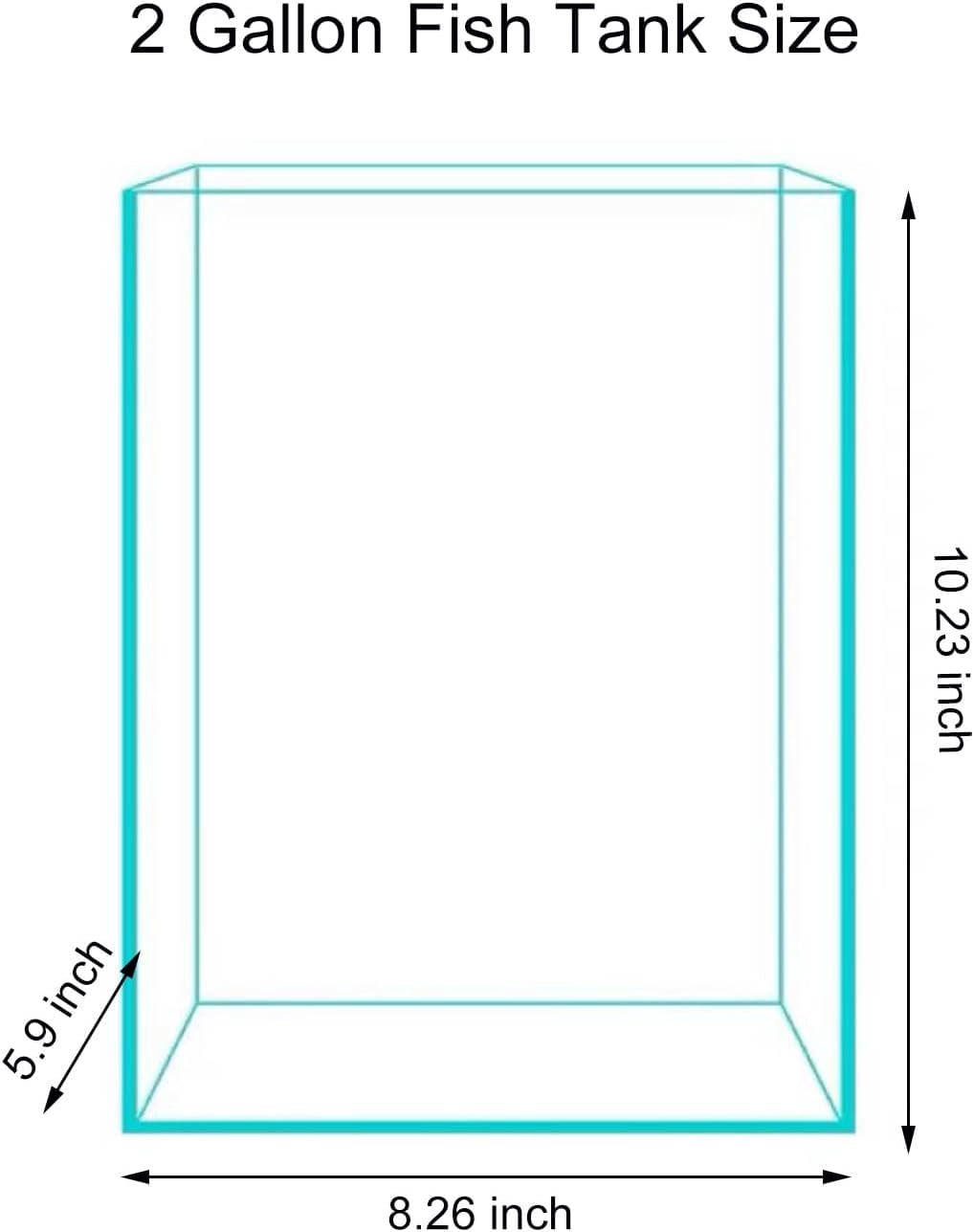 3 Gallon Glass Aquarium Kit for Betta Fish and Live Plants, Easy Maintenance Small Tank for Shrimp and Snails