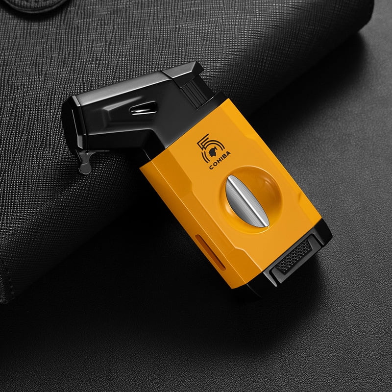 Cigar Lighter Direct Fire Travel Portable Multi-Functional Lighter Gift Box