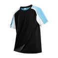 thumbnail image 4 of Gfyviroh Men's Athletic Tees Color Block Breathable Crew Neck T-Shirt Lightweight Summer Short Sleeve Workout Shirts, 4 of 5