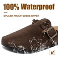 thumbnail image 4 of Lezzglt Women's Suede Clogs, Cork Footbed Leather Mules Slip-on Sandals with Arch Support, Non-Slip Adjustable Buckle Summer Shoes for Men & Women, 4 of 10