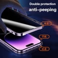 thumbnail image 4 of NEW 360° Protection revent the peep For iPhone 15 Pro max phone Case. Magnetic Adsorption Glass iPhon 12 11 13 Mini cover bag, 4 of 5