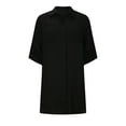 thumbnail image 5 of CFLVAEK Womens Swimsuit Cover Up Long Button Down Bathing Suit Cover Ups Long Sleeve Summer Beach Shirt Dress with Pockets One Size, 5 of 9