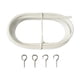 thumbnail image 1 of Alambre de cortina de 10 pies con 4 ganchos, barra de cortina DIY, alambre para colgar imagen, cable Abody Alambre de cortina, 1 of 7