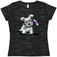 thumbnail image 3 of Inktastic Schnauzer with Heart Women's T-Shirt, 3 of 5