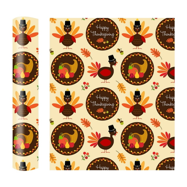 BINGLI Fall Heat Transfer Vinyl Autumn HTV Iron On Vinyl Pumpkin Orange Pumpkin Maple Leaf Adhesive Craft for Thanksgiving DIY Crafts Clothes Autumn Theme Decor (12*10 Inch)