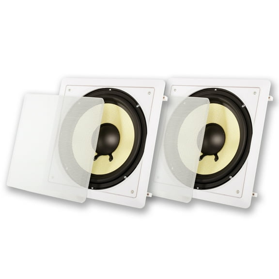 Acoustic Audio HD-S10 Flush Mount Passive Subwoofers with 10" Speaker 2 Pack