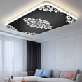 thumbnail image 2 of Baroque Black Magnetic Fluorescent Light Covers for Ceiling Lights 2 x 4 Feet, Vintage Damask Classic Floral Office Classroom Kitchen Drop Ceiling Light Covers Lighting Filters Shade Panel 4 Packs, 2 of 9