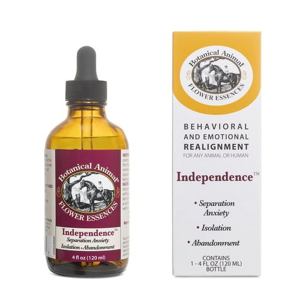 Botanical Animal Flower Essences – Independence - For separation anxiety, crate training, weaning, and herd separation in animals - All-Natural, Safe and Gentle, Oil-Free, Made in the USA