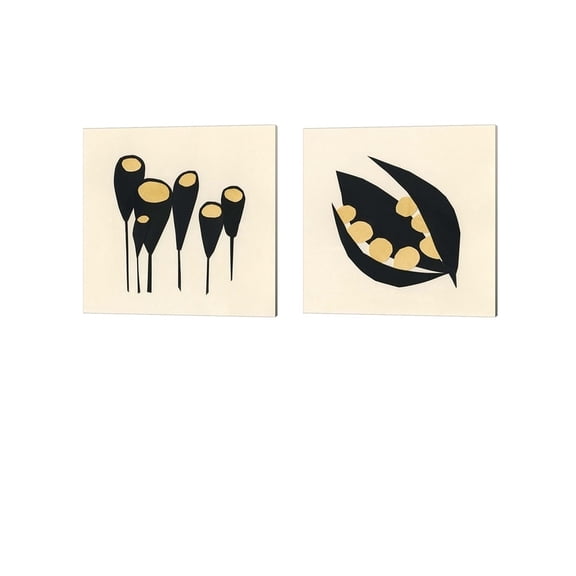 Mod Pod by Renee Stramel Canvas Art Set of 2 14 inch X 14 inch Each
