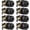 Black, variant on 8 Pack Matte Black Door Knobs Interior, Bedroom and Bathroom Door Knob with Lock, Black Interior Door Knobs Privacy Door Knob