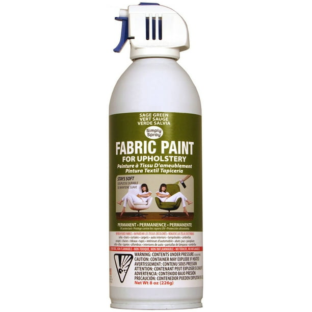 Upholstery Spray Fabric Paint 8ozSage Green
