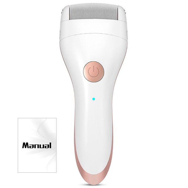 LCXmlly Rechargeable Foot Grinder 2 in 1 Electric Foot Grinder Set Rechargeable Pedicure Tool with Enhanced Visibility