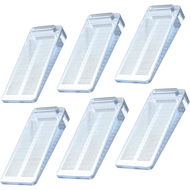 Tope de puerta, tope de puerta de piso antideslizante de 6 piezas, altura