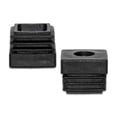 thumbnail image 3 of Flyshop 4 PCS Square M10 Thread Plastic Adjustable Leveling Foot Tube Insert Table Chair Tube End Blanking Caps, Black, 30 x 30 mm, 1-3/16" x 1-3/16", 3 of 6