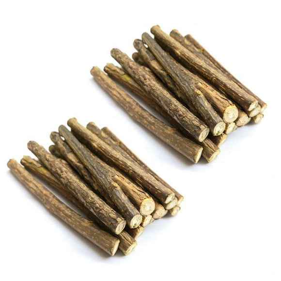 30 Piezas de Palitos de Plata Natural para Palitos de Hierba Gatera Palitos de Masticación Matatabi Dientes Juguetes de Masticación Molares para la Limpieza de Dientes de