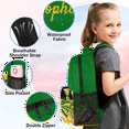thumbnail image 4 of Jiaoprinted Personalized 18 Inch Cheer Backpack, Custom Cheerleader Backpack with Name Cheerleading Daypack for Cheer Team Gift, Green Yellow, 4 of 7