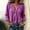 Purple, variant on Lumistal Linen Shirts For Women V Neck Long Sleeve Shirt for Women Solid Color Loose Fit Casual Blouse Lightweight Summer Vacation Tops Daily Wear Yellow M